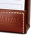 Dacasso Rustic Brown Leather Business Card Holder AG-3207 - alternate 2